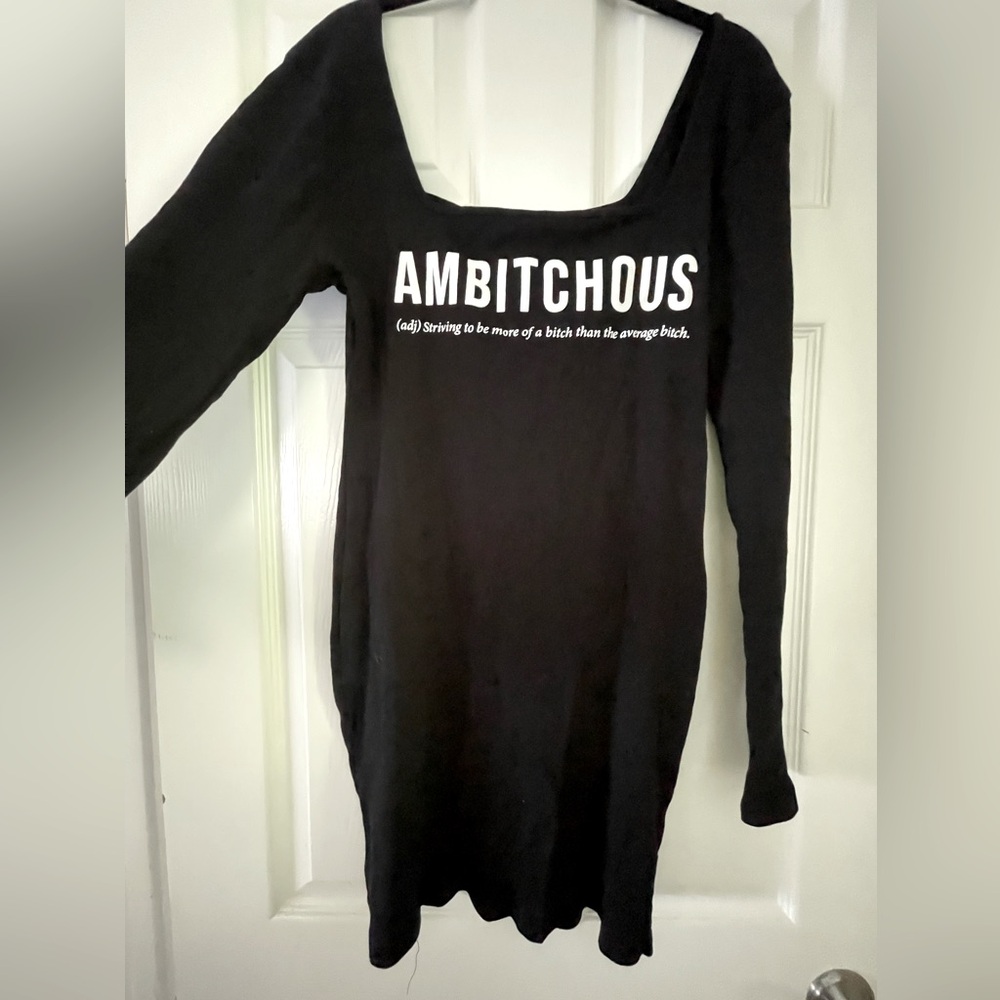 Fashion Nova cute/funny dress, brand new, size Medium